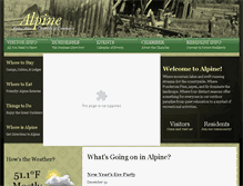 Tablet Screenshot of alpinearizona.com